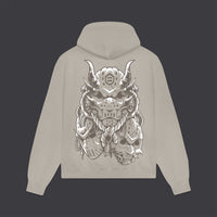 Hockey Mask Trio Hoodie Beige