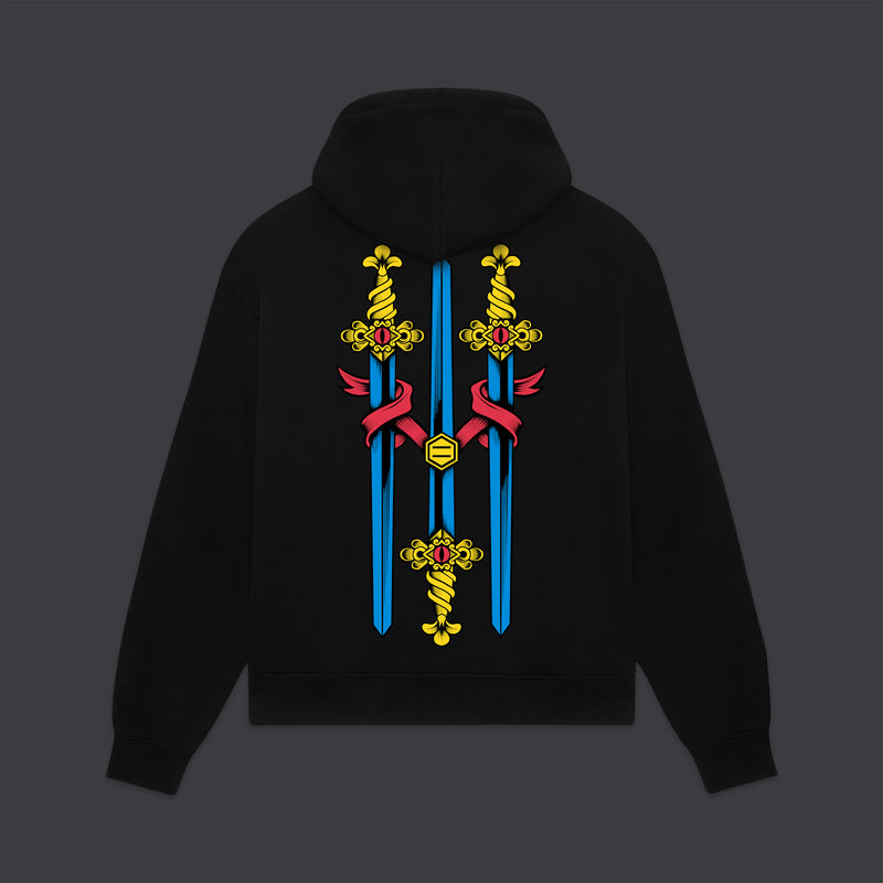 Tre di Spade - Napoletane Hoodie Black