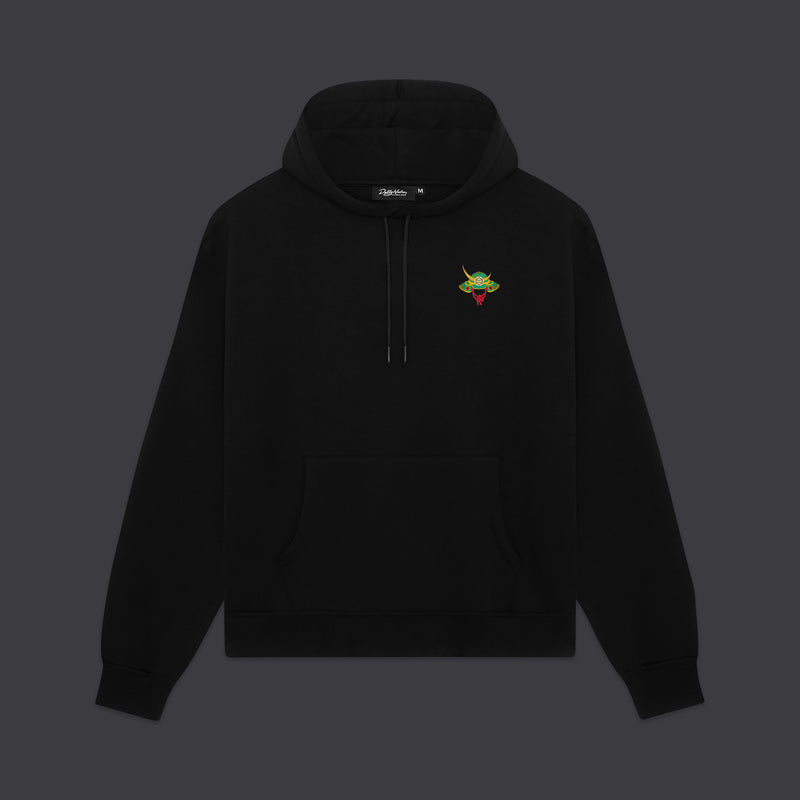 Tiger and Soldier Hoodie Black