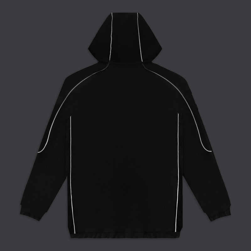 Tactical Reflective Hoodie Baggy Black
