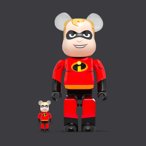 BEARBRICK 400% THE INCREDIBLES MR. INCREDIBLE 2-PACK