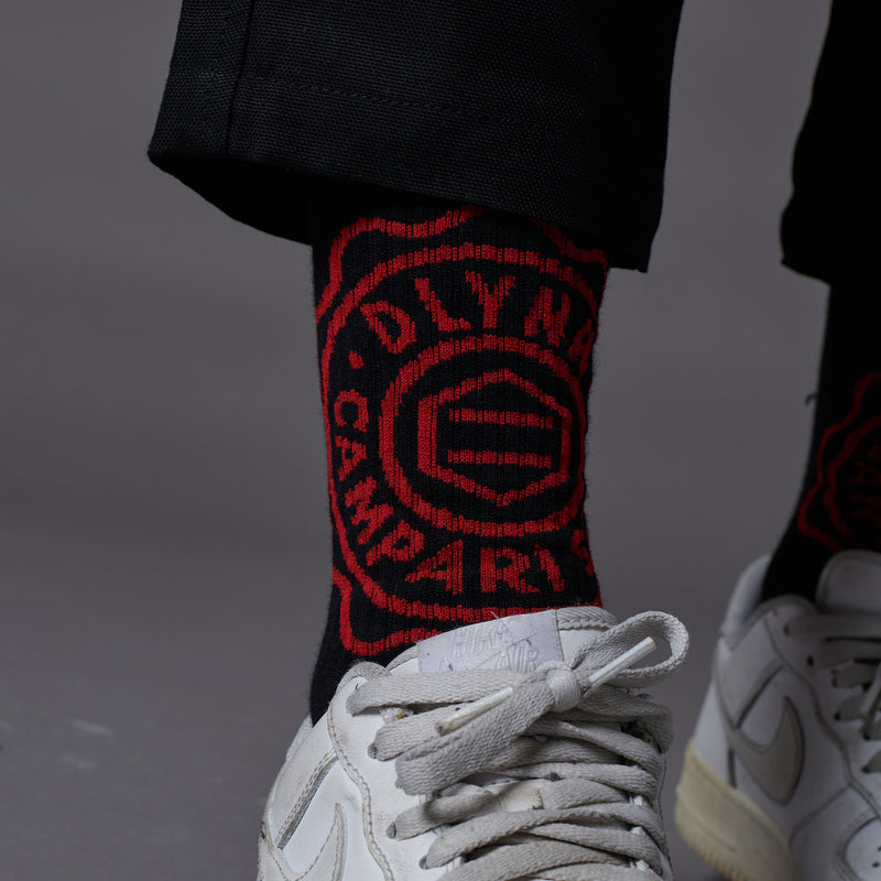 DLYNR / Campari Soda Jacquard Socks Bla