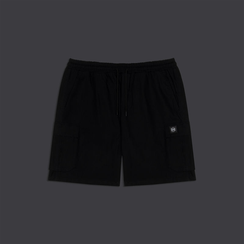Cotton Ripstop Cargo Easyshorts Black