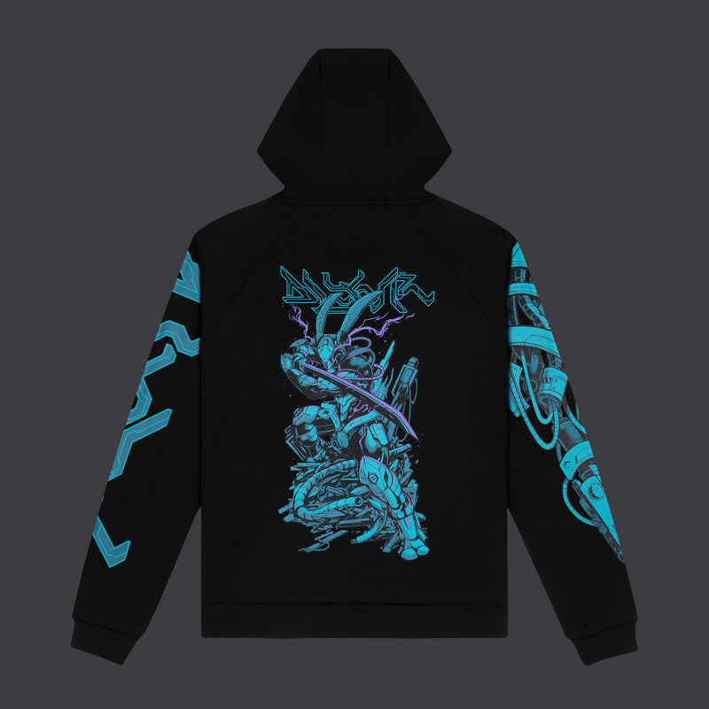 Ninja Rabbit Hoodie Black