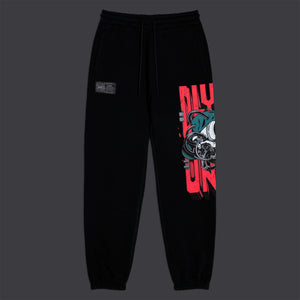 Party Hard Skull Sweatpants Black