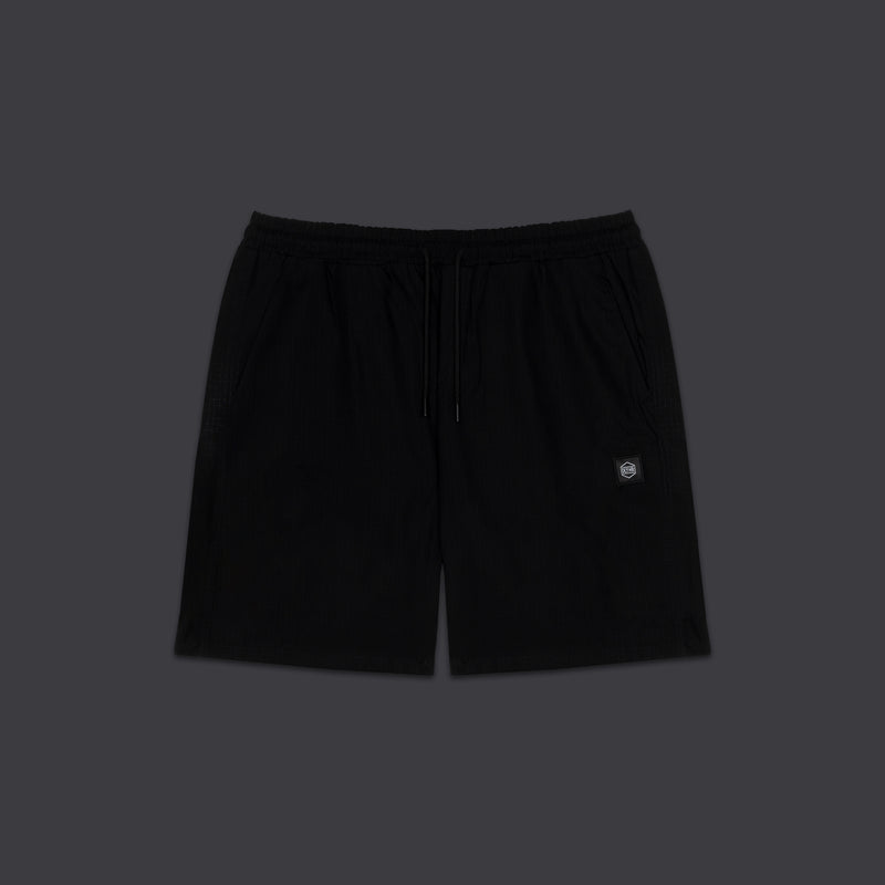 Cotton Ripstop Jogger Shorts Black