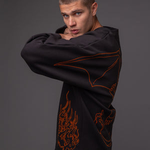 DLYNR / Pokèmon Charizard Embroidered Kimono Sweatshirt