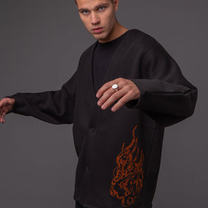 DLYNR / Pokèmon Charizard Embroidered Kimono Sweatshirt