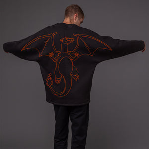 DLYNR / Pokèmon Charizard Embroidered Kimono Sweatshirt