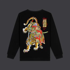 Musashi and Tiger Crewneck Black