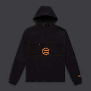 Anorak Jacket Black & Orange