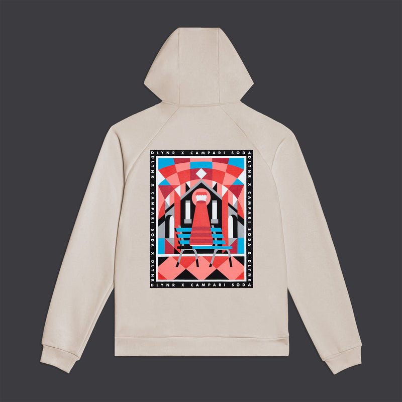 DLYNR / Campari Soda Futurism Hoodie Bei