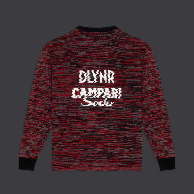 DLYNR / Campari Soda Glitch Sweater Red