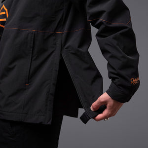 Anorak Jacket Black & Orange