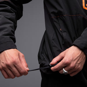 Anorak Jacket Black & Orange