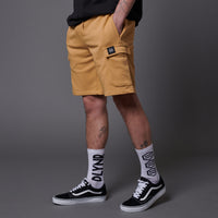 Cargo Short Sweatpants Beige