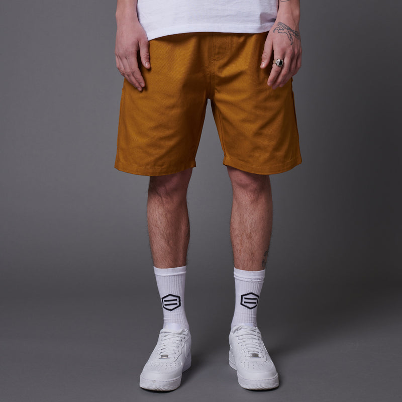 Canvas Easy Carpenter Shorts Caramel